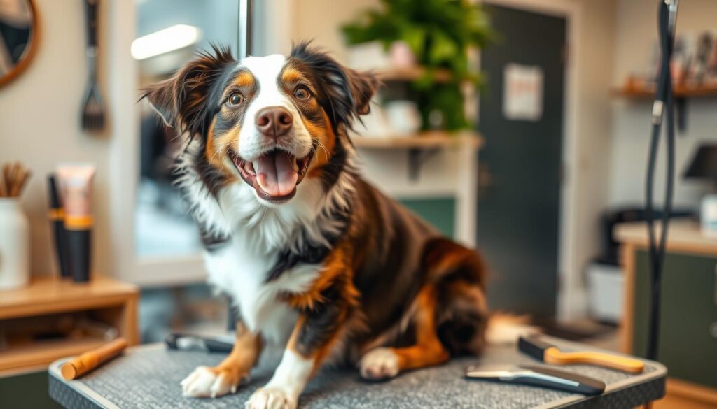 australian shepherd lab mix grooming