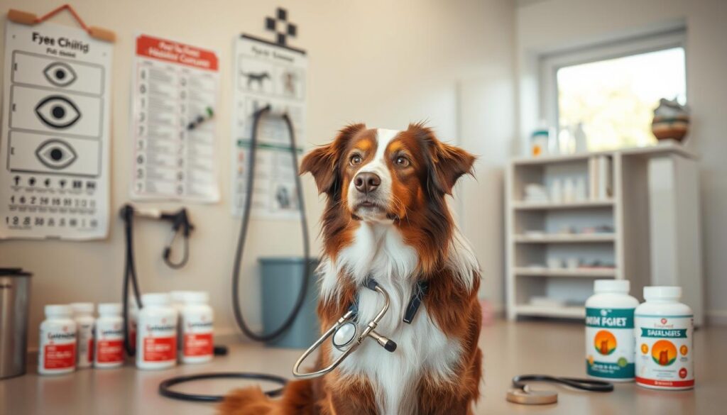 Common health concerns for brown and white Australian Shepherds