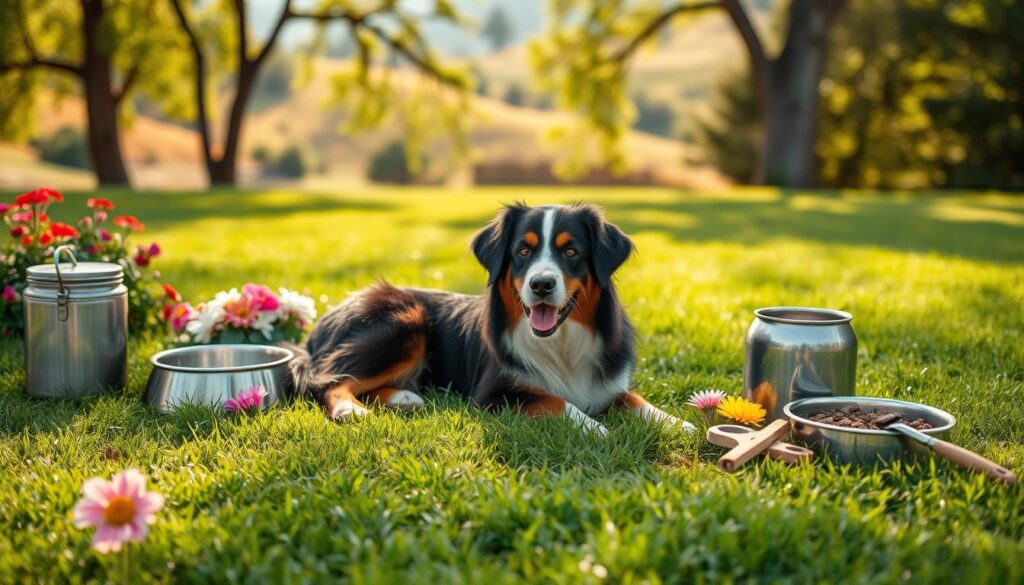 Health care for Bernese Australian Shepherd cross