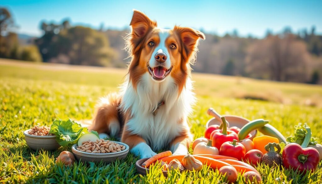 Nutritional needs of brown and white Australian shepherd