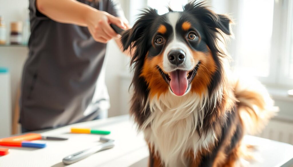 australian shepherd grooming