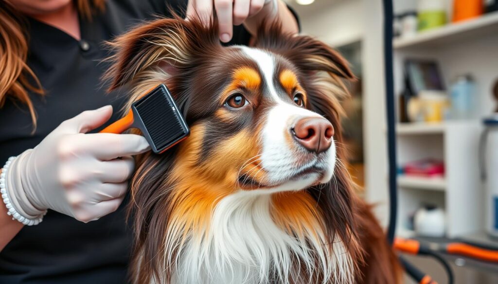 australian shepherd grooming