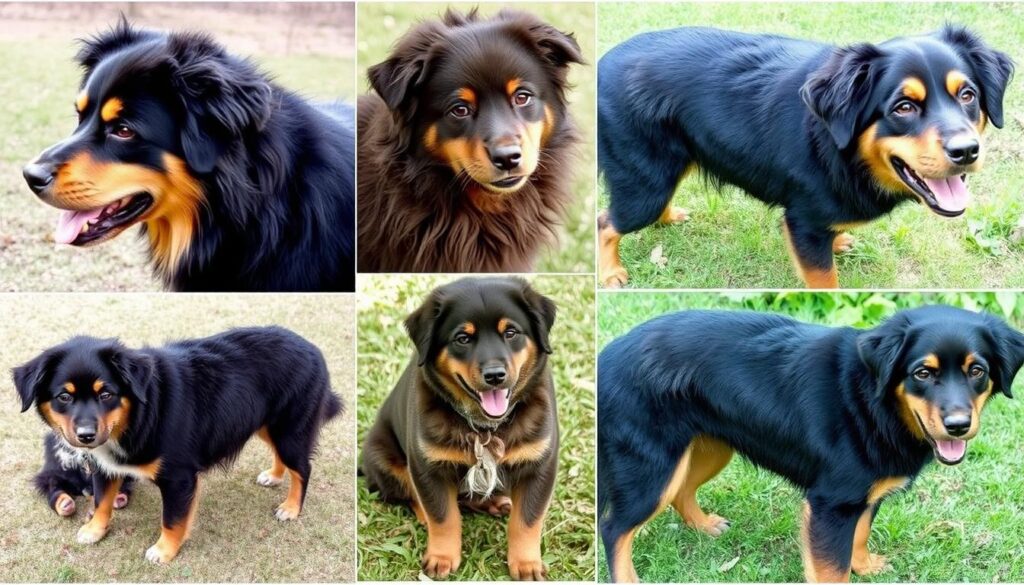 australian shepherd rottweiler mix coat types