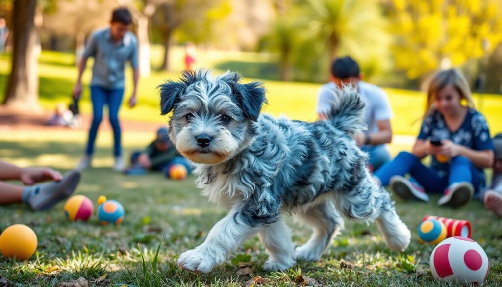 behavior traits of Blue Merle Mini Aussiedoodles