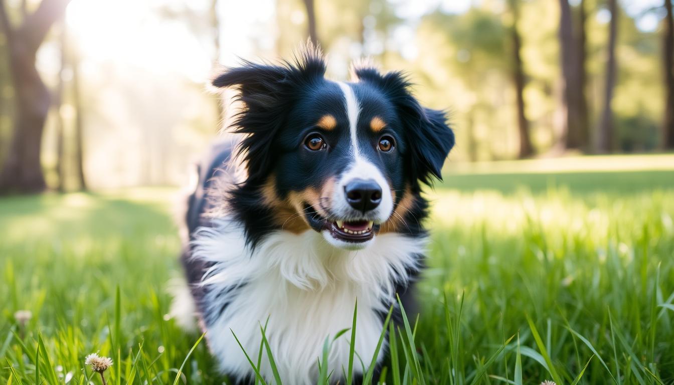 black and white australian shepherd