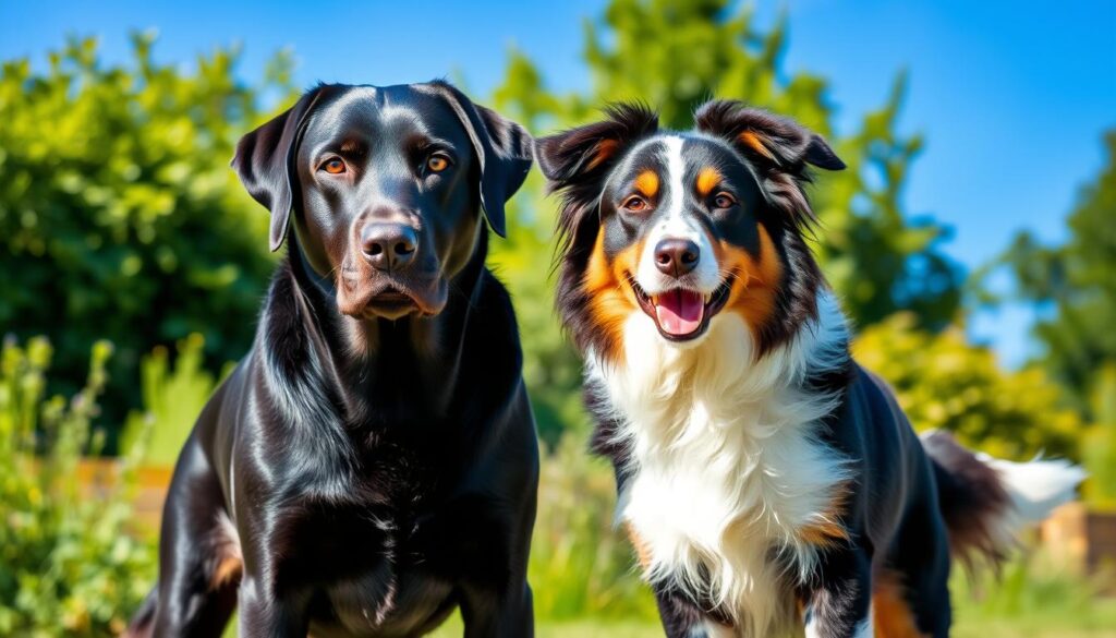 black lab australian shepherd parent breeds