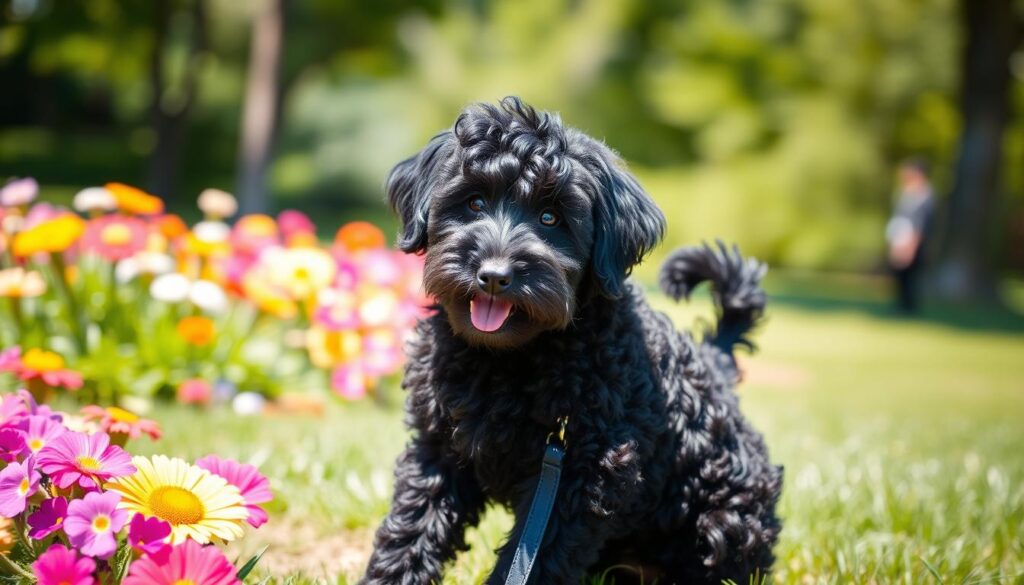 black mini aussiedoodle characteristics