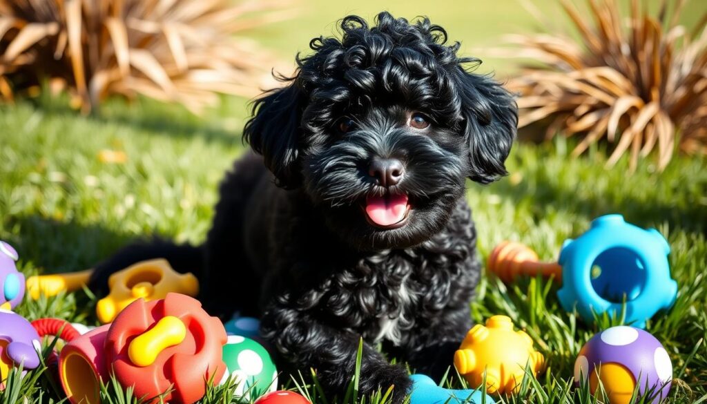 black mini aussiedoodle temperament