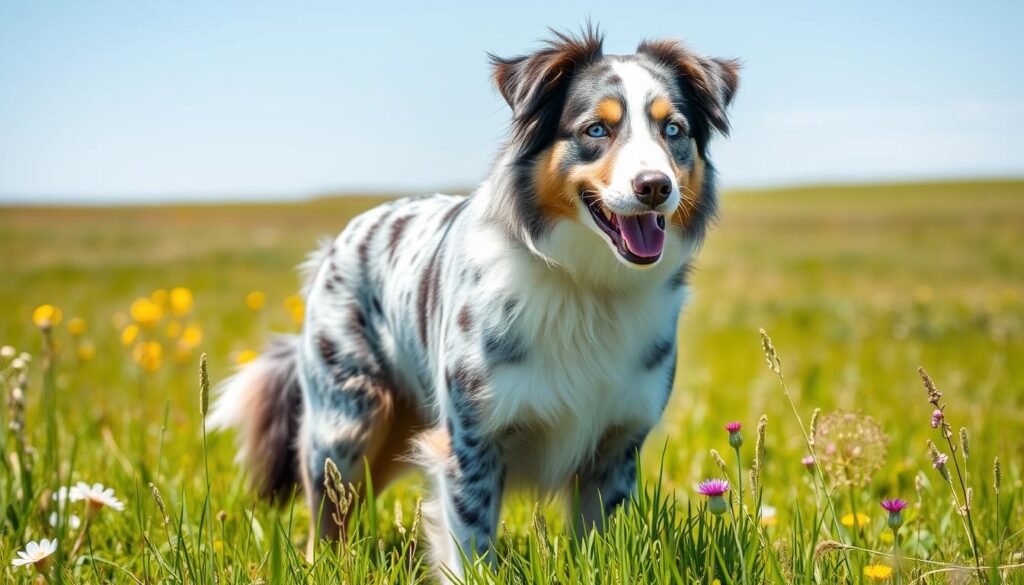 blue merle australian shepherd