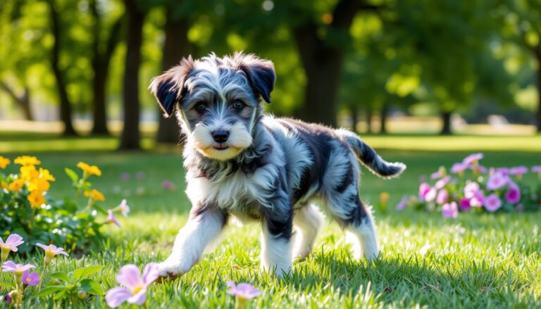 blue merle mini aussiedoodle