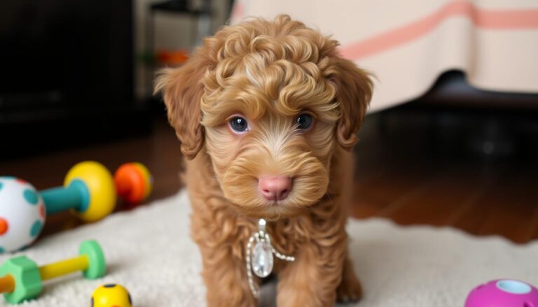 brown mini aussiedoodle