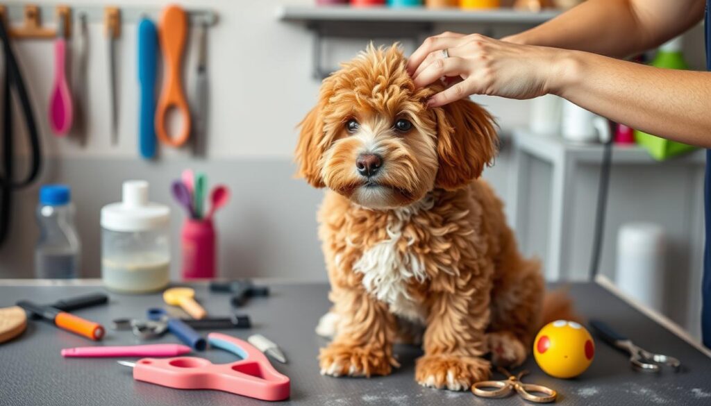 coat care for Mini Aussiedoodle