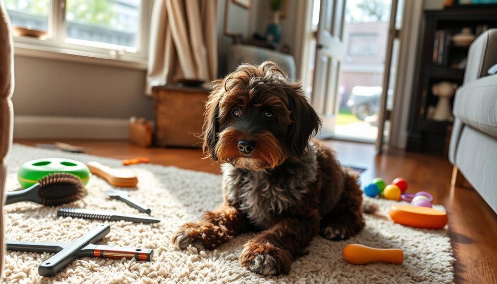 factors affecting shedding in Mini Aussiedoodles