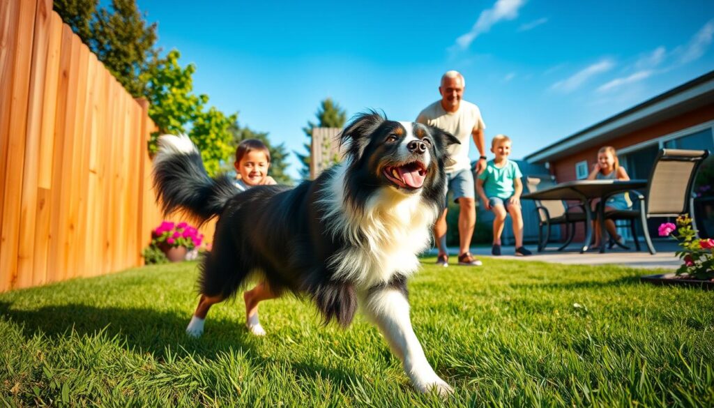 family life with australian shepherd