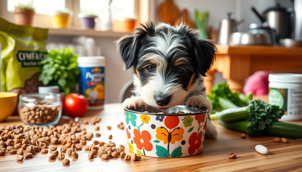 feeding f1b mini aussiedoodle