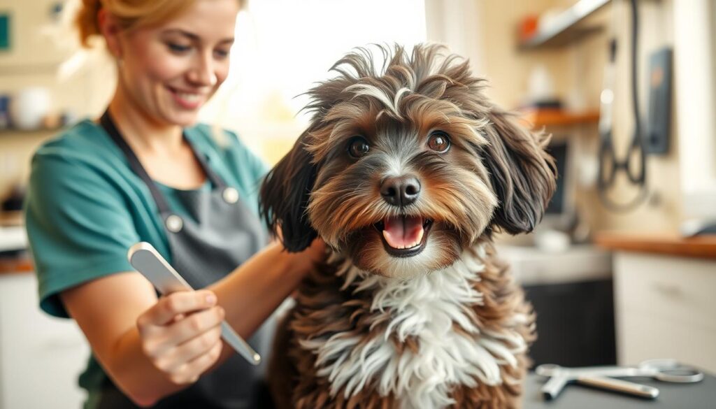 grooming mini aussiedoodle