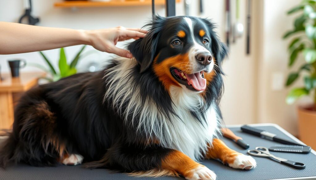 grooming tips for Bernese Australian Shepherd mix