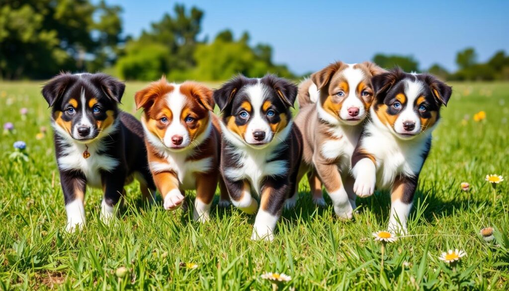 healthy australian shepherd puppies