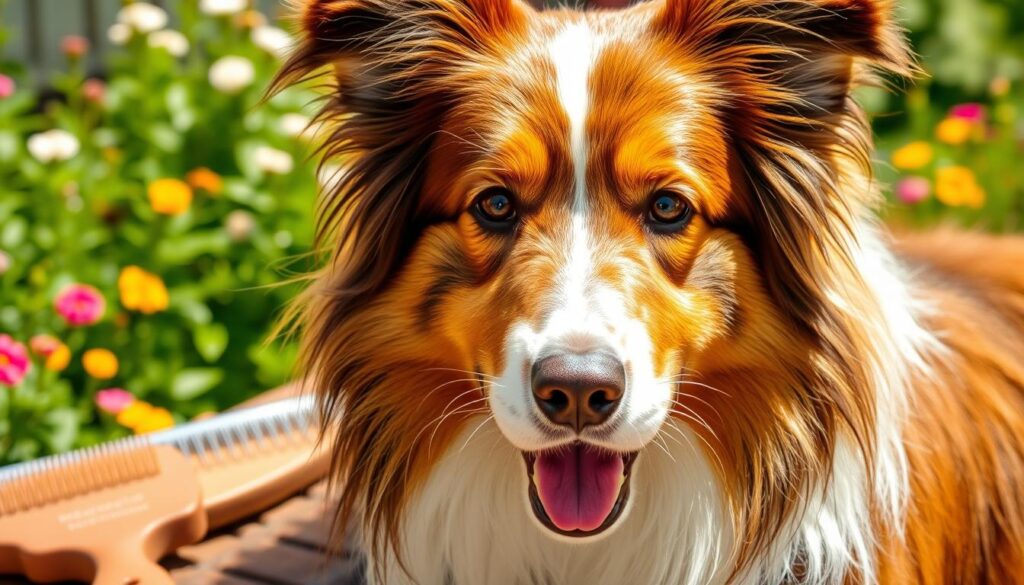 maintaining coat of Australian Shepherd