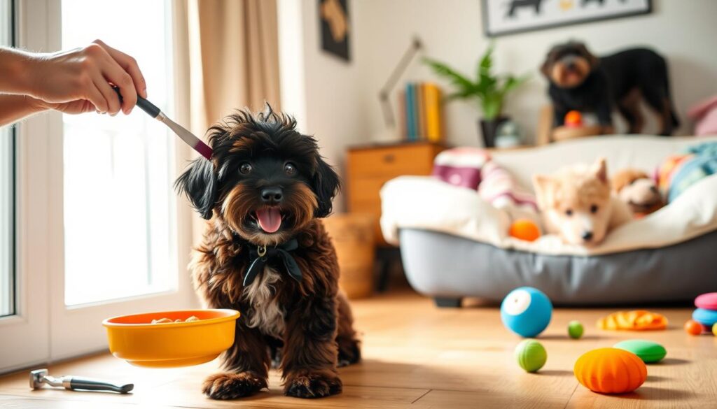 mini aussiedoodle care