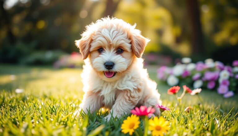 mini aussiedoodle puppy