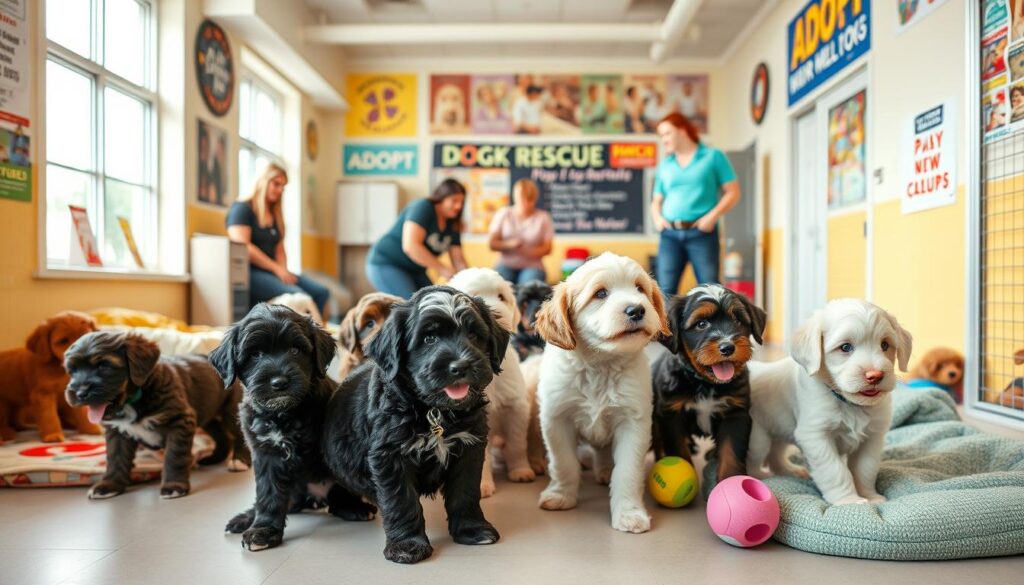 mini aussiedoodle shelter experience