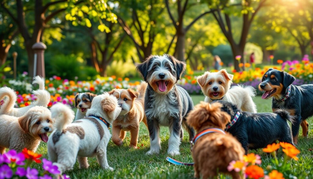 mini aussiedoodle socialization