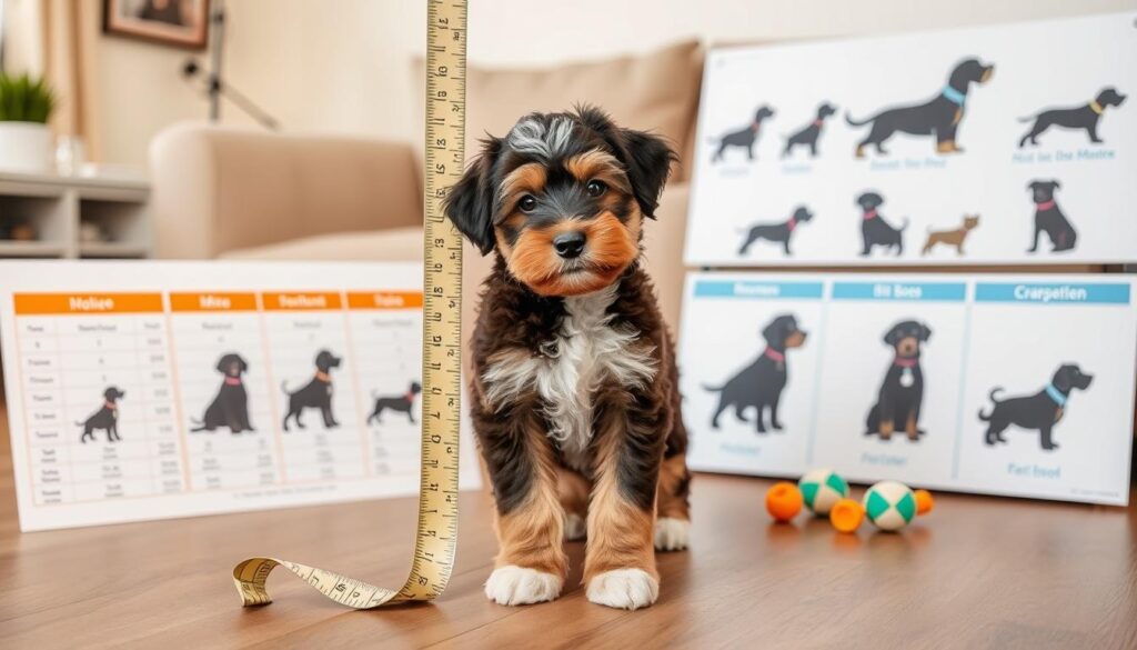 predicting mini aussiedoodle size