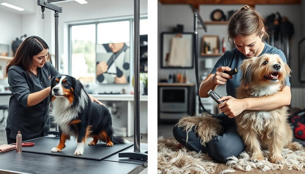 professional grooming vs DIY grooming