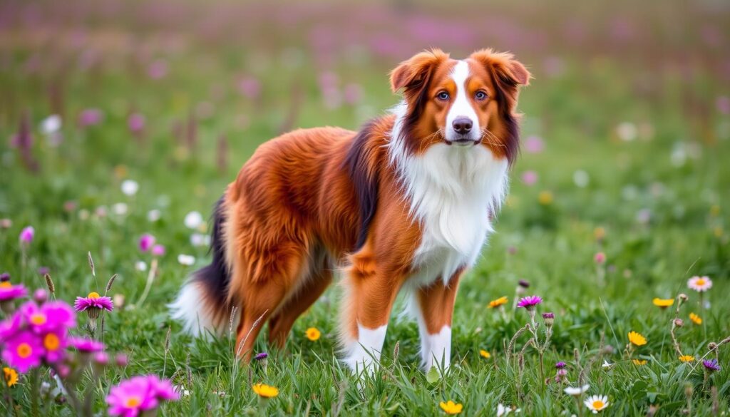 red tricolor australian shepherd size