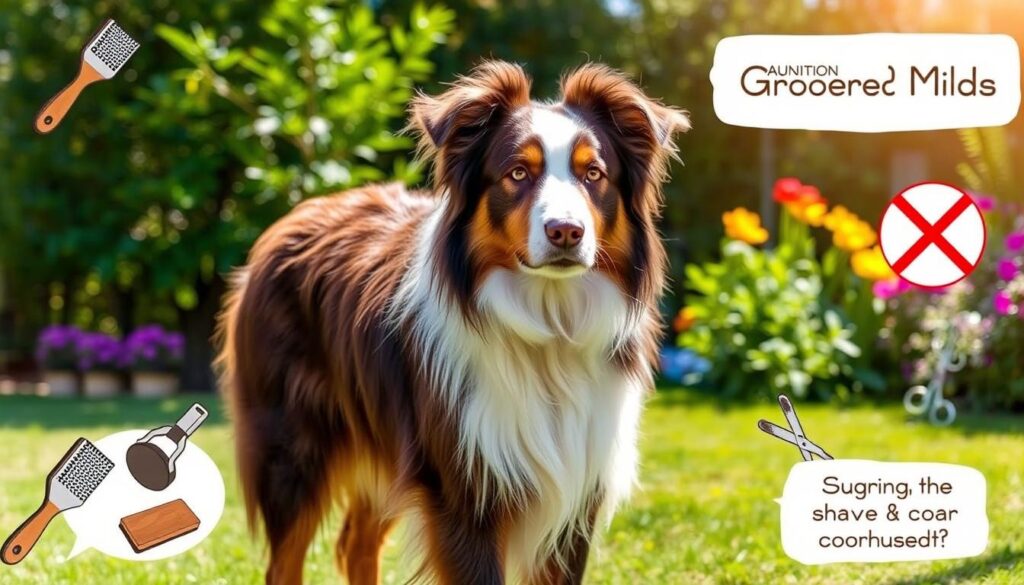 shaving myths australian shepherd grooming guide