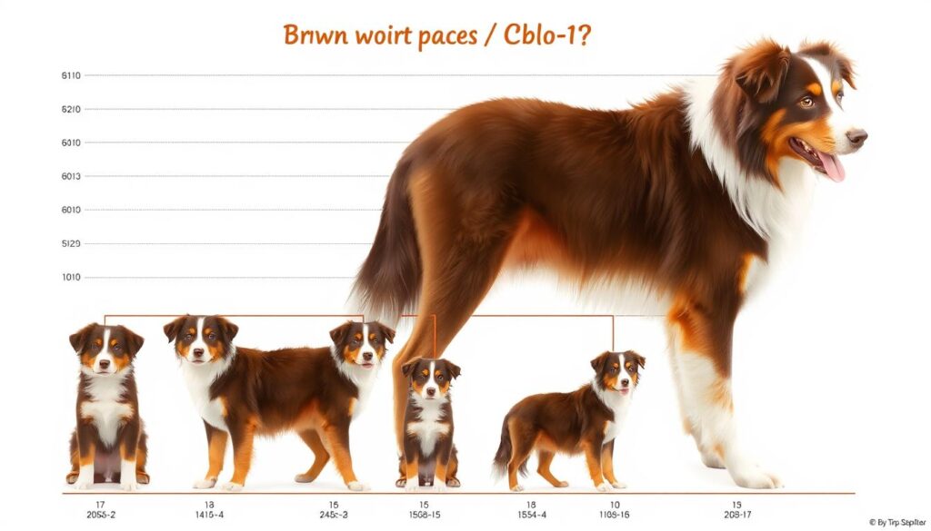 size of australian shepherds growth chart