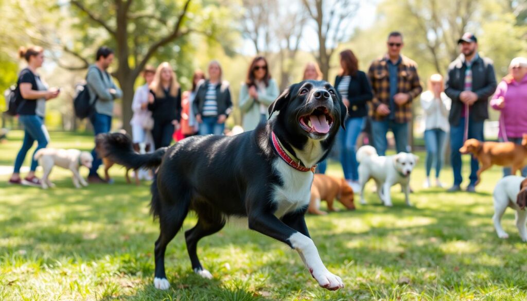 socializing black lab australian shepherd mix