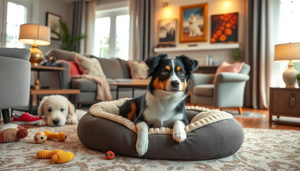 teacup australian shepherd home setup