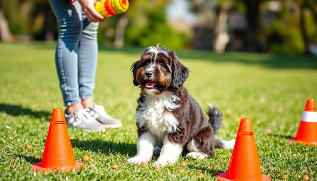 training mini aussiedoodle