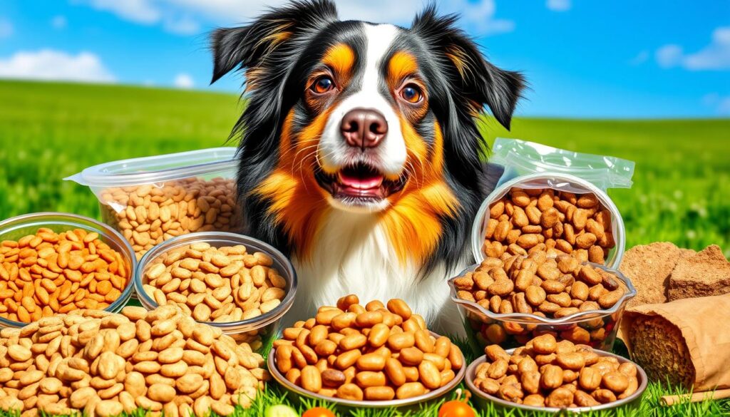 transitioning dog food for australian shepherds