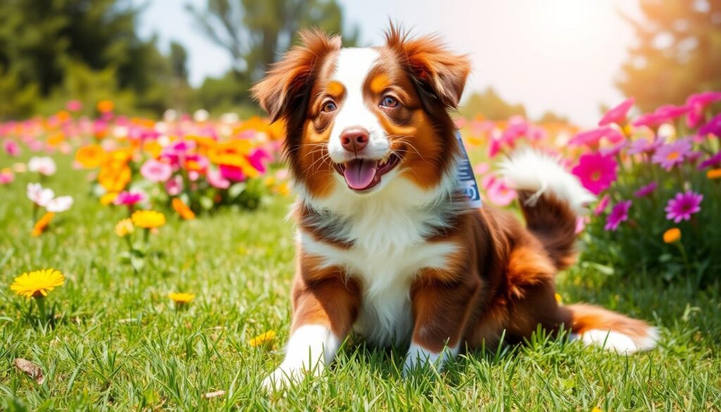 affectionate red merle Toy Australian Shepherd