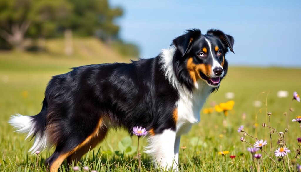 black tri coat Australian shepherd