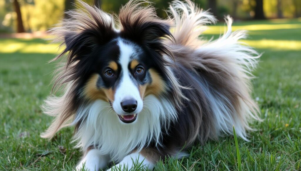 blow coat australian shepherd