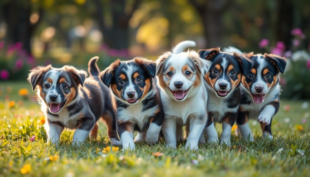 physical characteristics of australian shepherd collie mix puppies