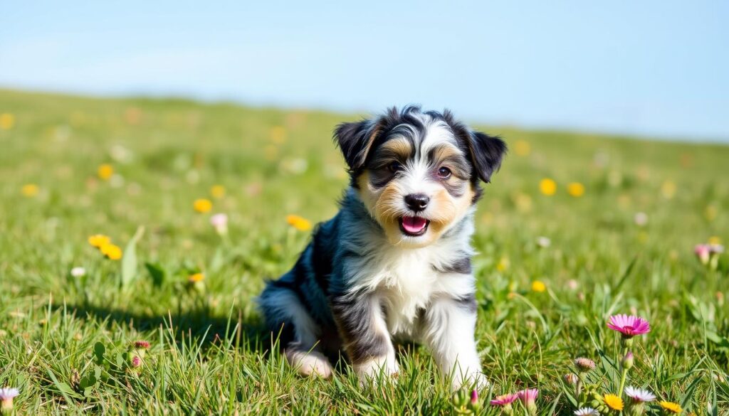 blue merle mini aussiedoodle breed