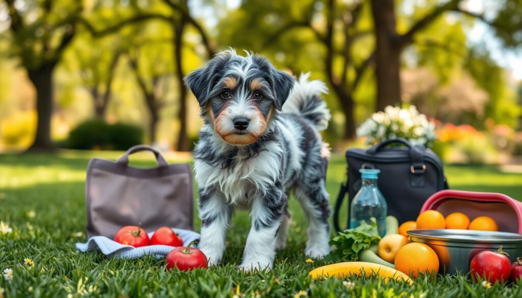 blue merle mini aussiedoodle health