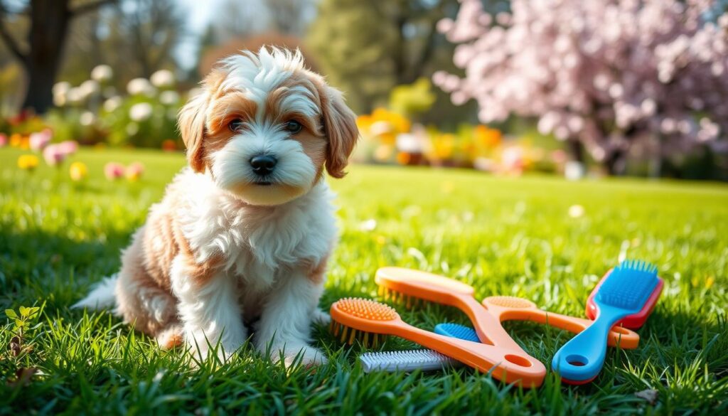 importance of brushing mini aussiedoodles